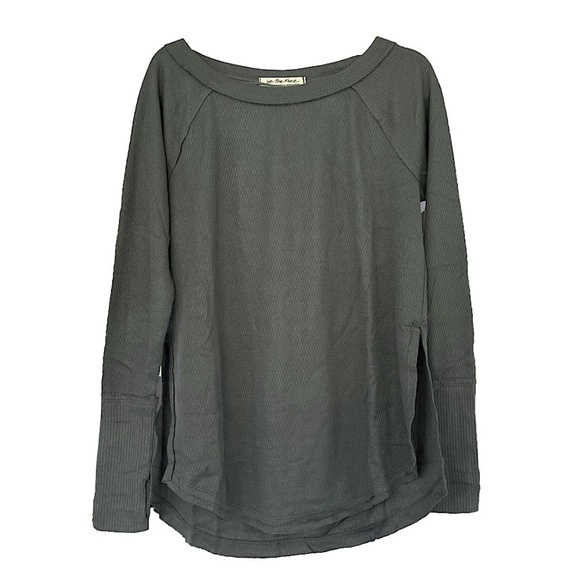 Free People Blue Grey Snowy Thermal, S - Picture 4 of 10